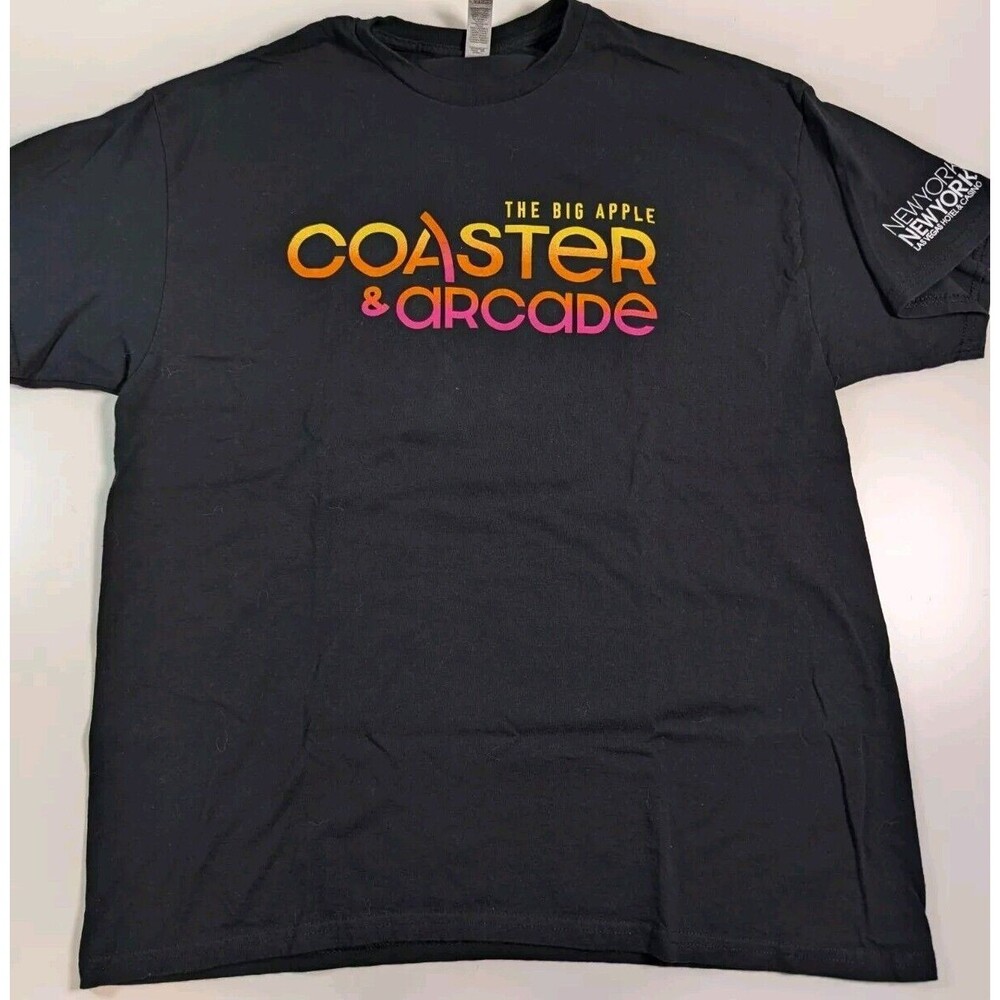 The Big Apple Coaster & Arcade (NY NY Hotel, Las Vegas) Black T-Shirt XL